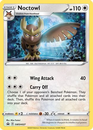 Noctowl - SWSH027 (/307) Holofoil [Promos: SWSH Promo Cards] Pokemon Single Pokémon