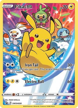 Pikachu SWSH020/307 Holofoil [Promos: SWSH Promo Cards] Pokemon Single Pokémon