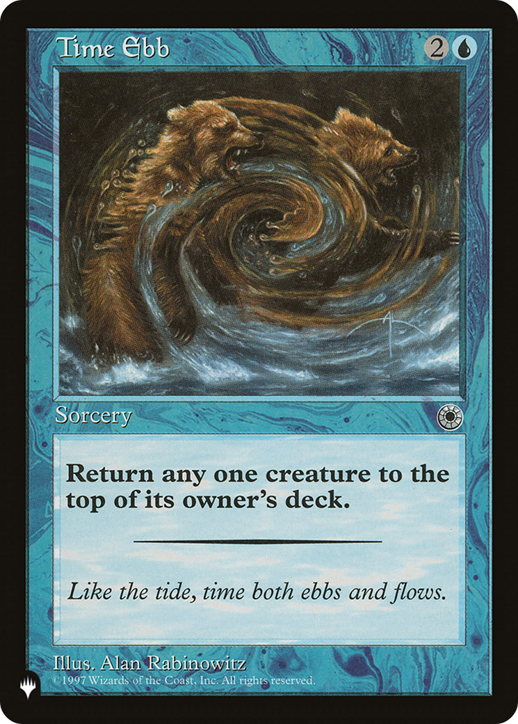 Time Ebb (LIST-POR-75) [Mystery Booster] The List MTG Single Wizards of the Coast
