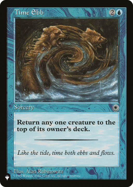 Time Ebb (LIST-POR-75) [Mystery Booster] The List MTG Single Wizards of the Coast