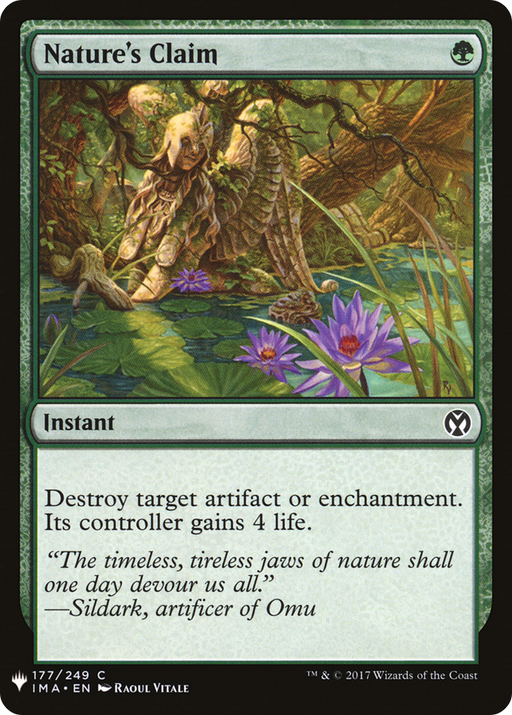 Nature's Claim (LIST-IMA-177) [Mystery Booster] The List MTG Single Wizards of the Coast