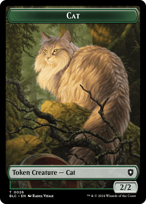 Cat (TBLC-026) [Tokens] Bloomburrow Commander Tokens Foil MTG Single Wizards of the Coast