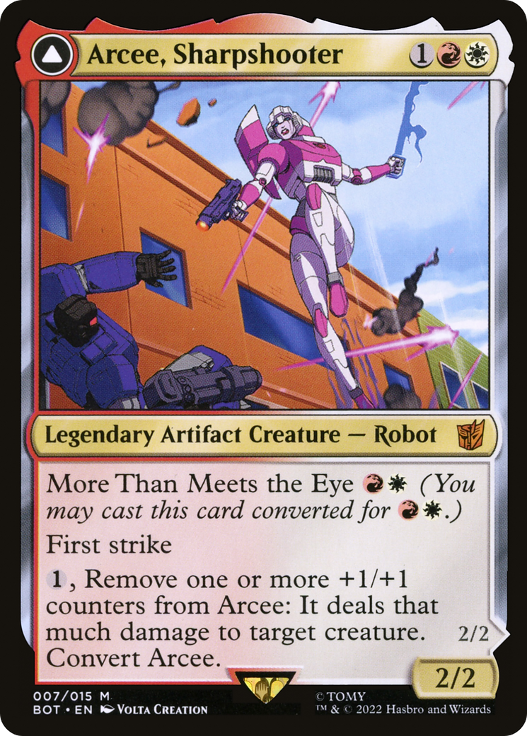 Arcee, Sharpshooter // Arcee, Acrobatic Coupe [Transformers] MTG Single Magic: The Gathering