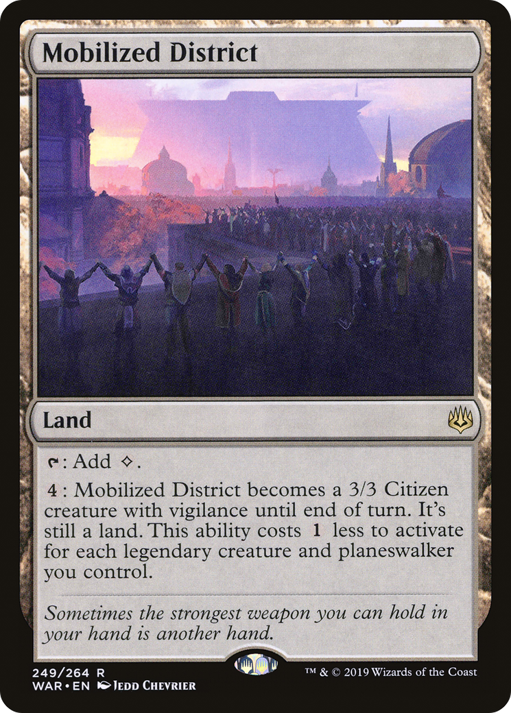 Mobilized District (WAR-249) [War of the Spark] MTG Single Wizards of the Coast
