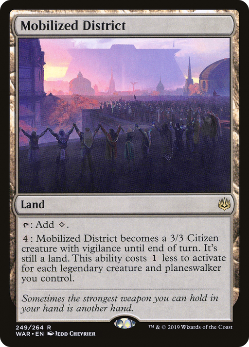 Mobilized District (WAR-249) [War of the Spark] MTG Single Wizards of the Coast