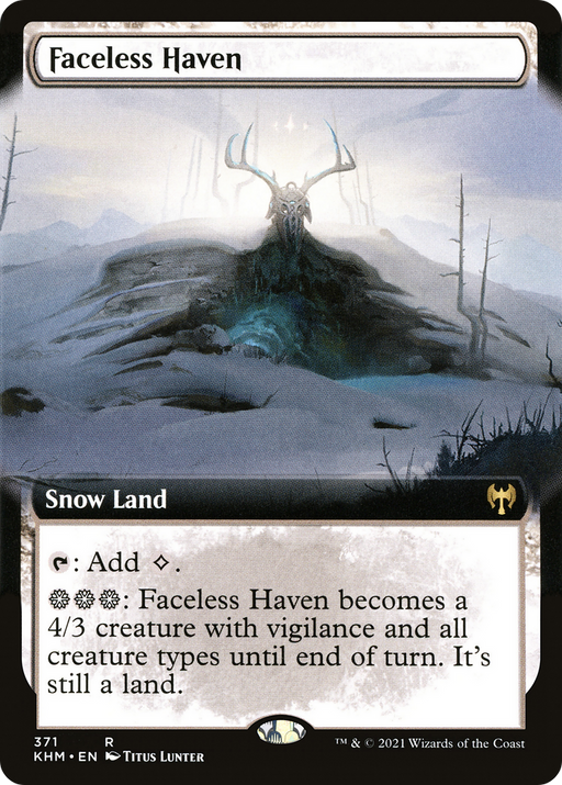 Faceless Haven (KHM-371) [Kaldheim] (Extended Art) MTG Single Wizards of the Coast