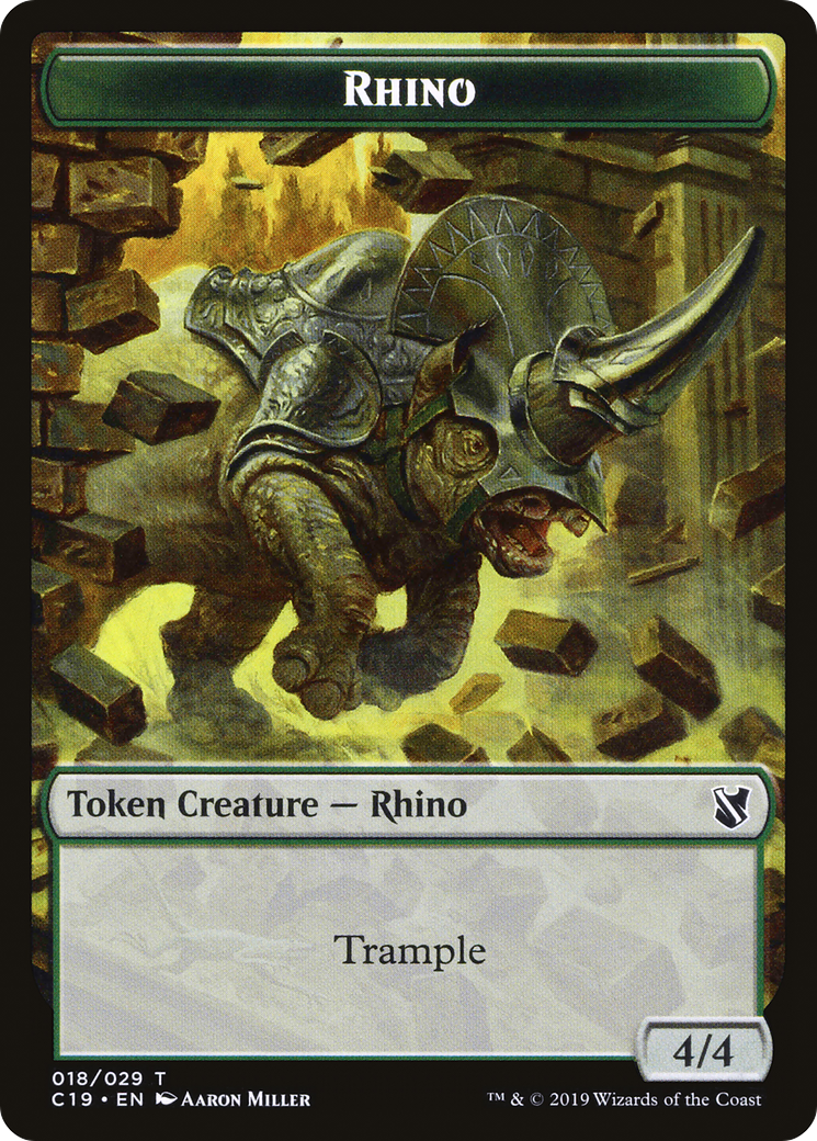 Rhino (TC19-018) [Tokens] Commander 2019 Tokens MTG Single Wizards of the Coast