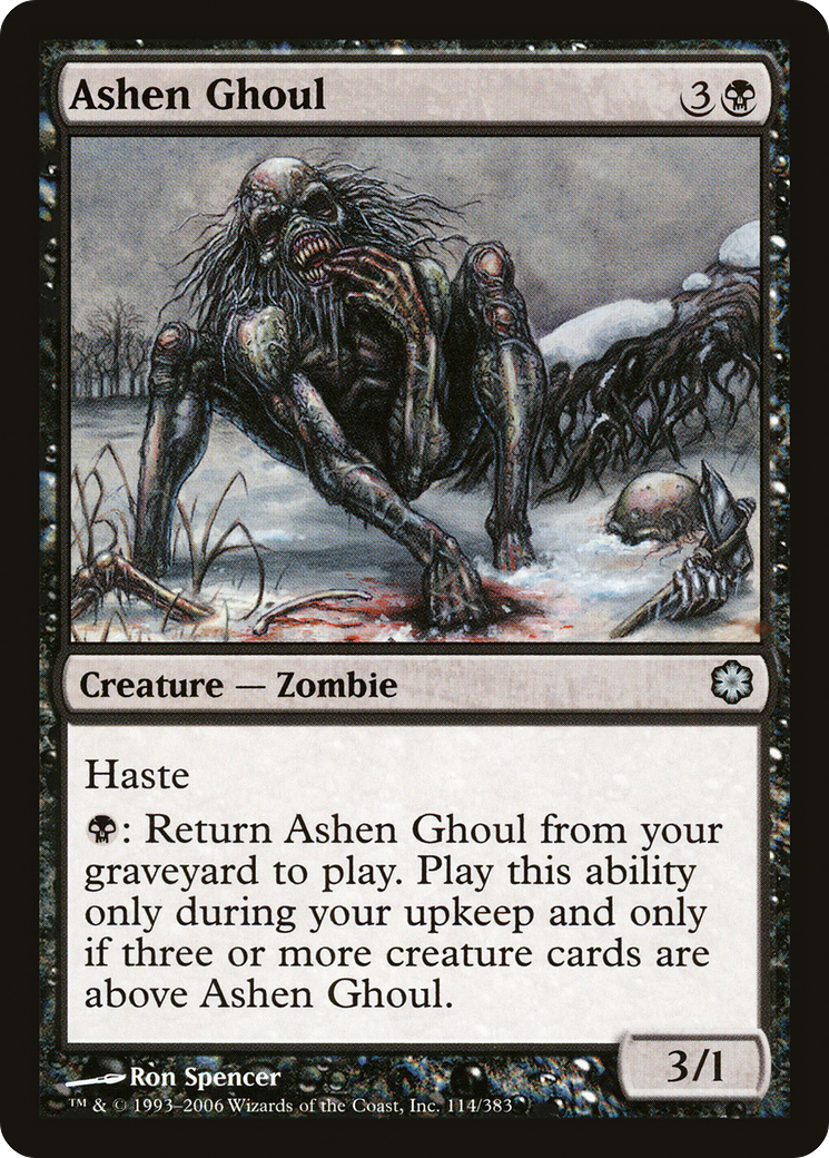 Ashen Ghoul (CTD-114) [Misc] Coldsnap Theme Decks MTG Single Wizards of the Coast