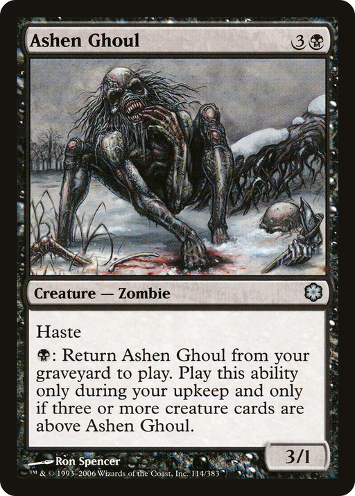 Ashen Ghoul (CTD-114) [Misc] Coldsnap Theme Decks MTG Single Wizards of the Coast