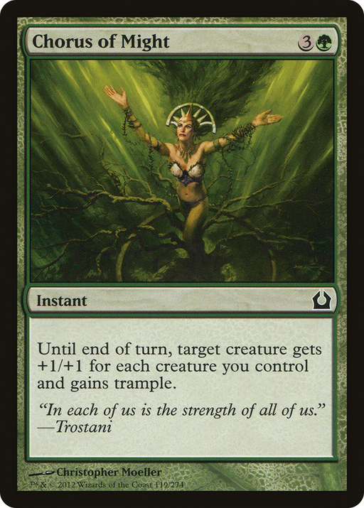 Chorus of Might (RTR-119) [Return to Ravnica] MTG Single Wizards of the Coast