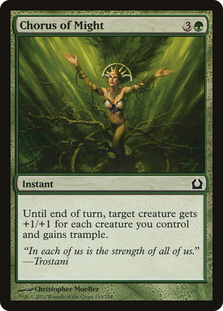Chorus of Might (RTR-119) [Return to Ravnica] Foil MTG Single Wizards of the Coast