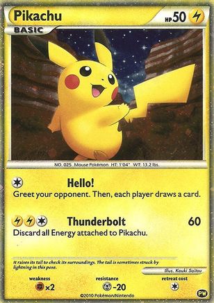 Pikachu (English) (PW) Holofoil [Promos: Pikachu World Collection Promos] Pokemon Single Pokémon
