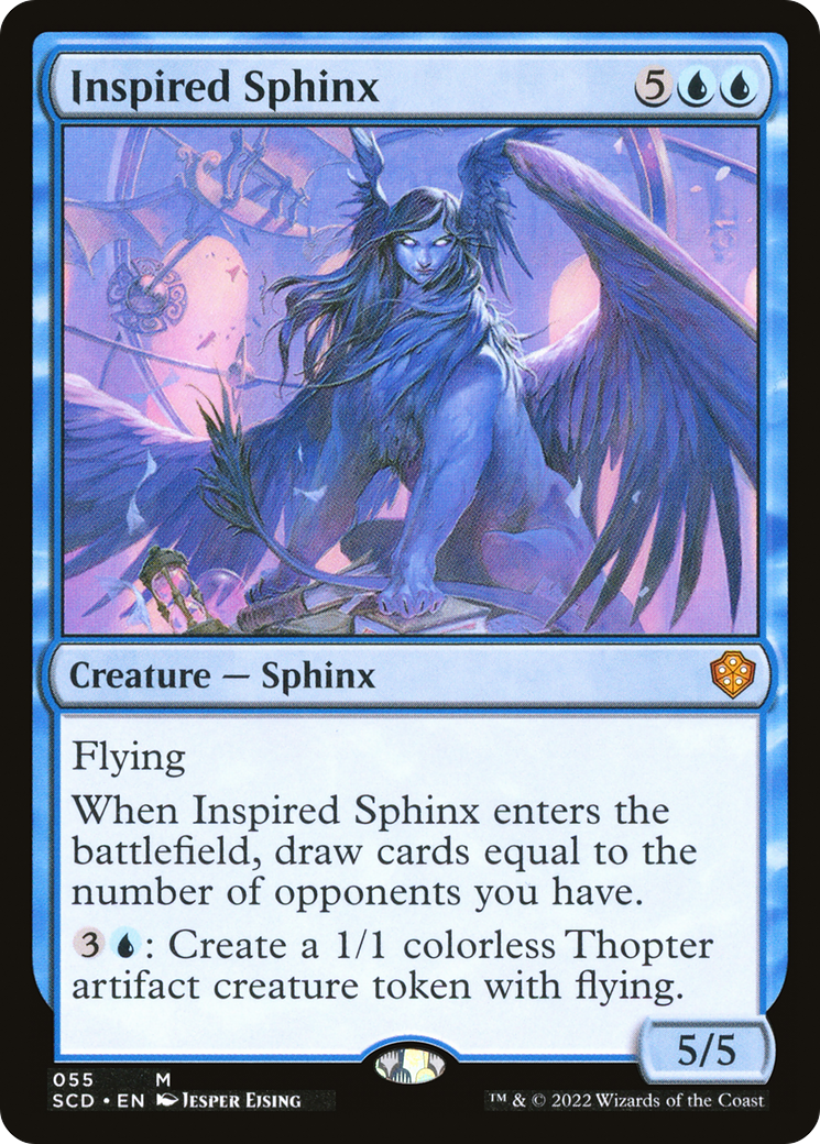 Inspired Sphinx (SCD-055) [Starter Commander Decks] MTG Single Wizards of the Coast