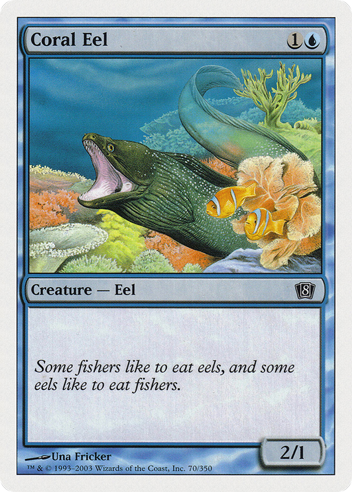 Coral Eel (8ED-070) [8th Edition] MTG Single Wizards of the Coast