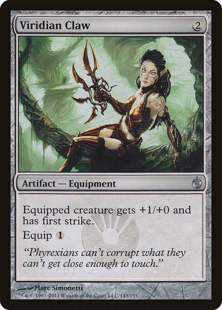 Viridian Claw (MBS-143) [Mirrodin Besieged] MTG Single Wizards of the Coast