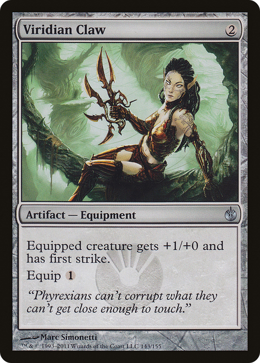 Viridian Claw (MBS-143) [Mirrodin Besieged] MTG Single Wizards of the Coast