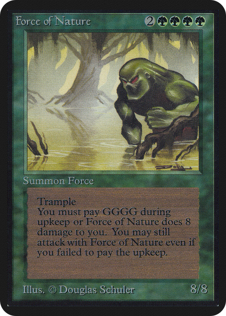 Force of Nature (LEA-) [Oldschool] Limited Edition Alpha MTG Single Wizards of the Coast