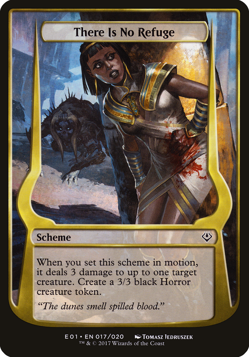 There Is No Refuge (Archenemy: Nicol Bolas) (OVER-017) [Archenemy: Nicol Bolas Schemes] MTG Single Wizards of the Coast