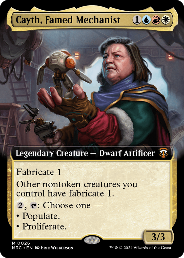 Cayth, Famed Mechanist (M3C-026) [Modern Horizons 3 Commander] (Extended Art) MTG Single Wizards of the Coast
