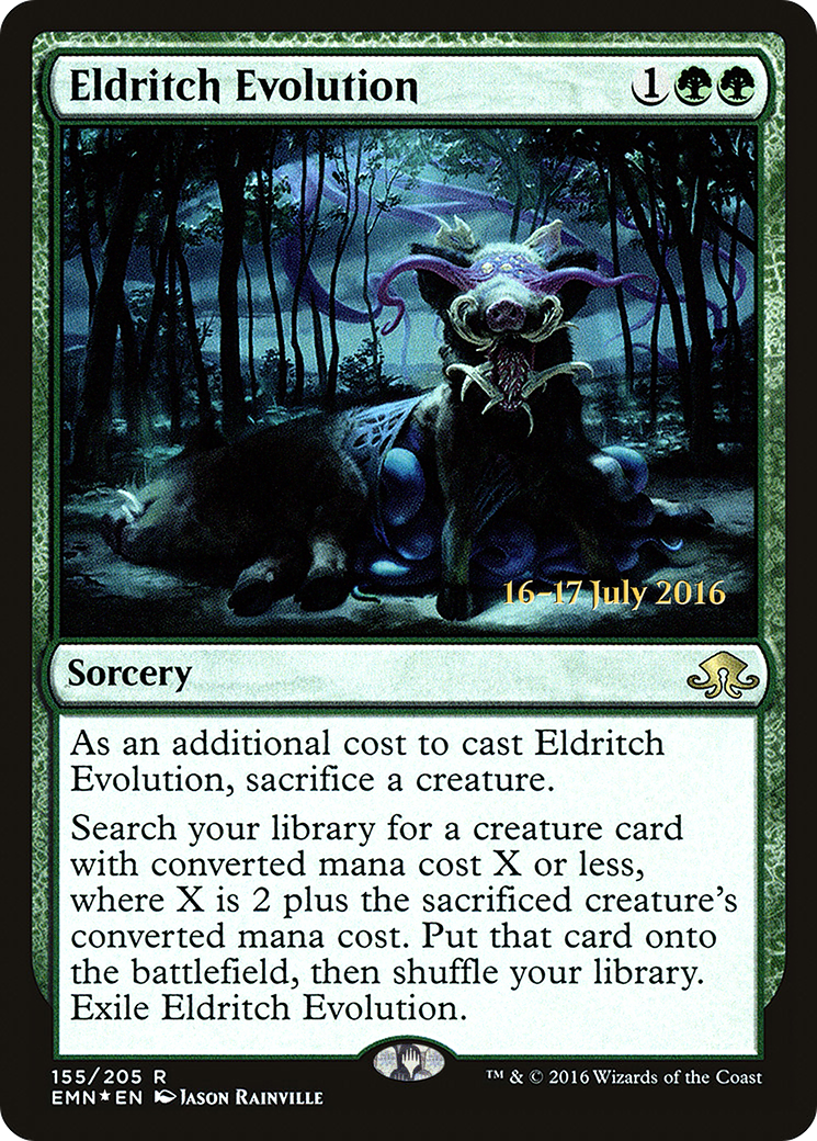 Eldritch Evolution [Eldritch Moon Prerelease Promos] MTG Single Magic: The Gathering