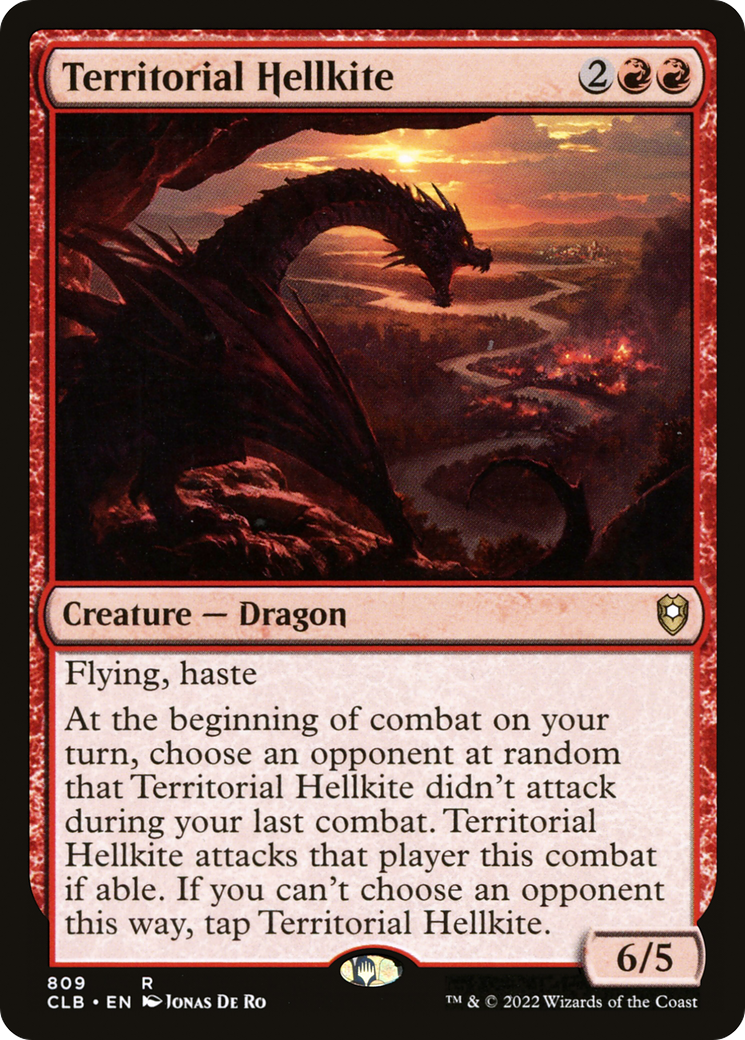 Territorial Hellkite (CLB-809) [Commander Legends: Battle for Baldur's Gate] MTG Single Wizards of the Coast