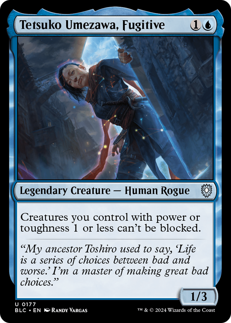 Tetsuko Umezawa, Fugitive (BLC-177) [Bloomburrow Commander] MTG Single Wizards of the Coast