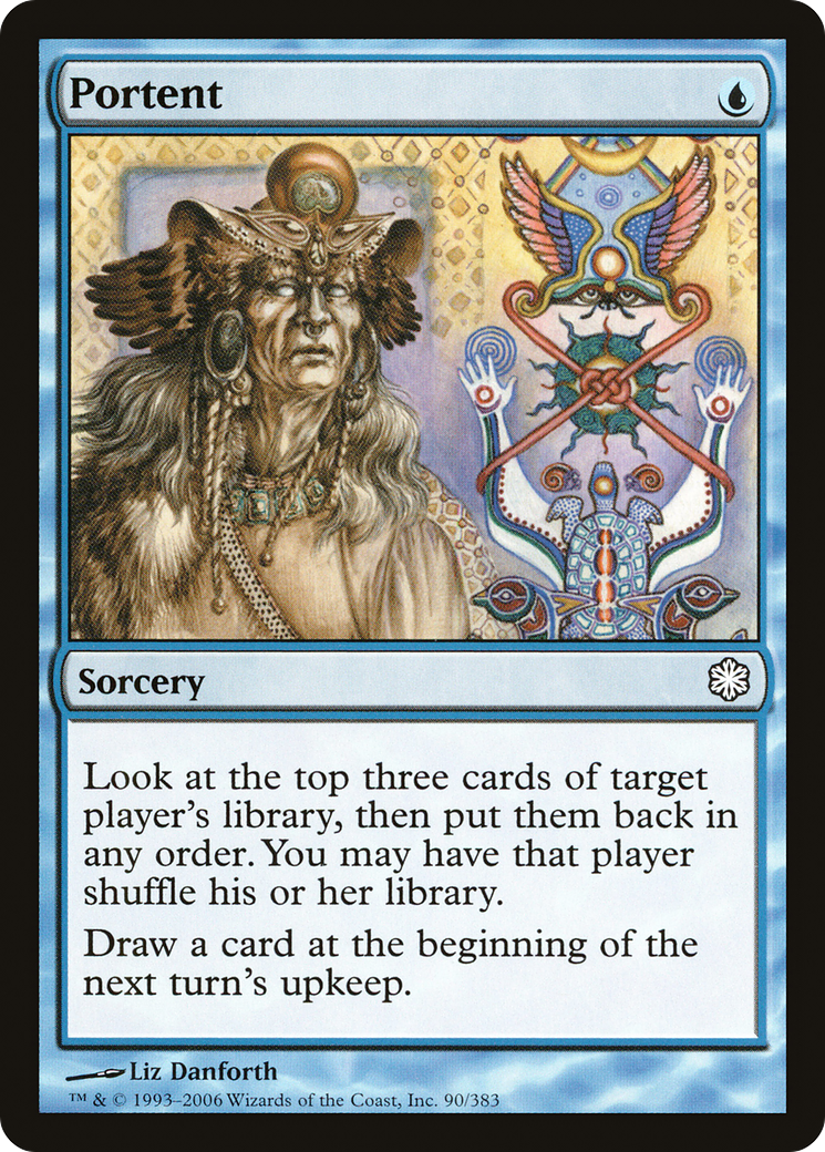 Portent (CTD-090) [Misc] Coldsnap Theme Decks MTG Single Wizards of the Coast