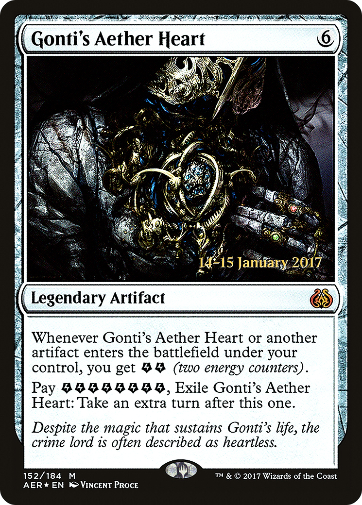 Gonti's Aether Heart (PRE-152) [Aether Revolt Promos] Foil MTG Single Wizards of the Coast