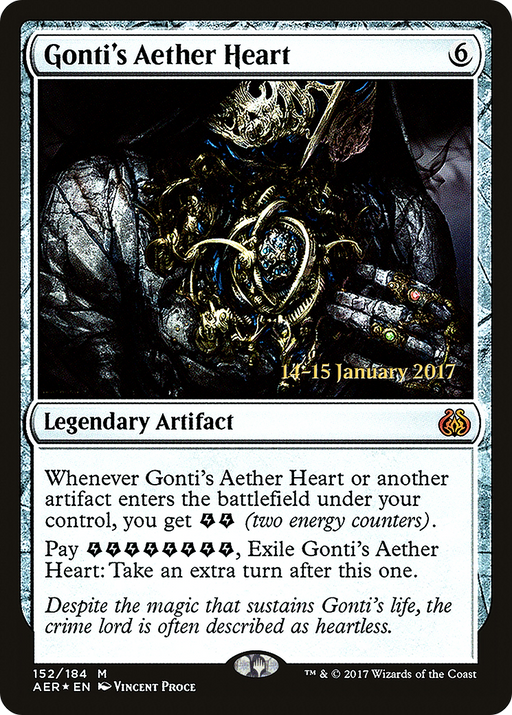 Gonti's Aether Heart (PRE-152) [Aether Revolt Promos] Foil MTG Single Wizards of the Coast