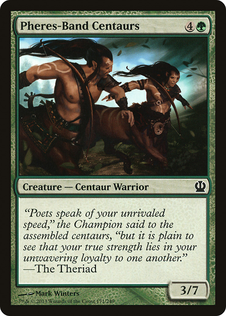 Pheres-Band Centaurs (THS-171) [Theros] Foil MTG Single Wizards of the Coast
