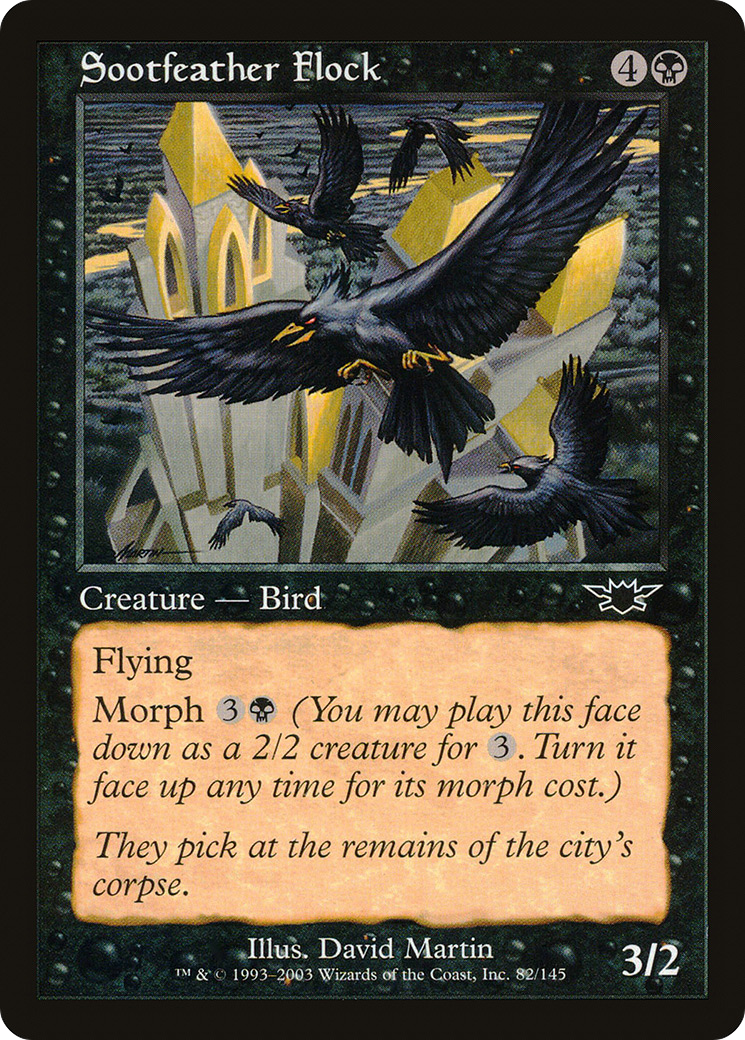 Sootfeather Flock (LGN-082) [Legions] Foil MTG Single Wizards of the Coast