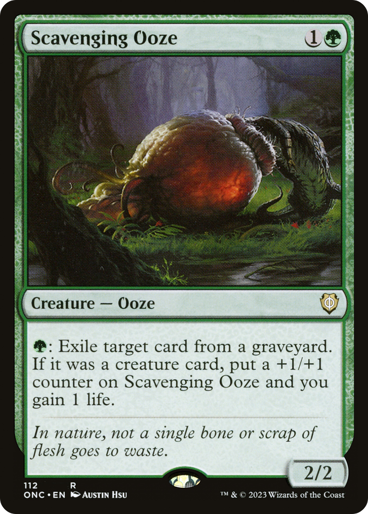 Scavenging Ooze (ONC-112) [Phyrexia: All Will Be One Commander] MTG Single Wizards of the Coast