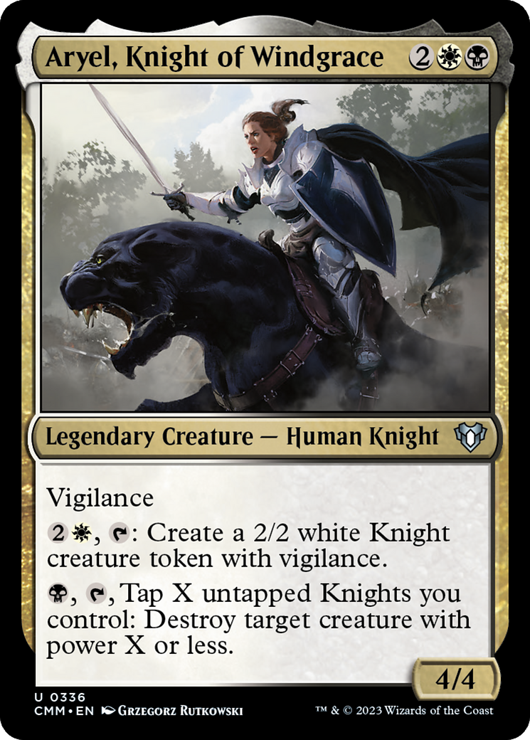 Aryel, Knight of Windgrace (CMM-336) [Commander Masters] MTG Single Wizards of the Coast
