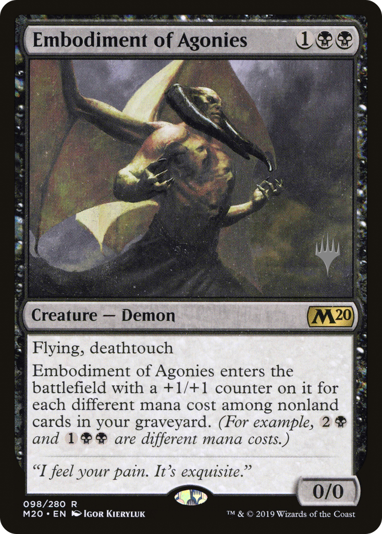 Embodiment of Agonies (PPM20-98P) [Core Set 2020 Promos] Foil MTG Single Wizards of the Coast