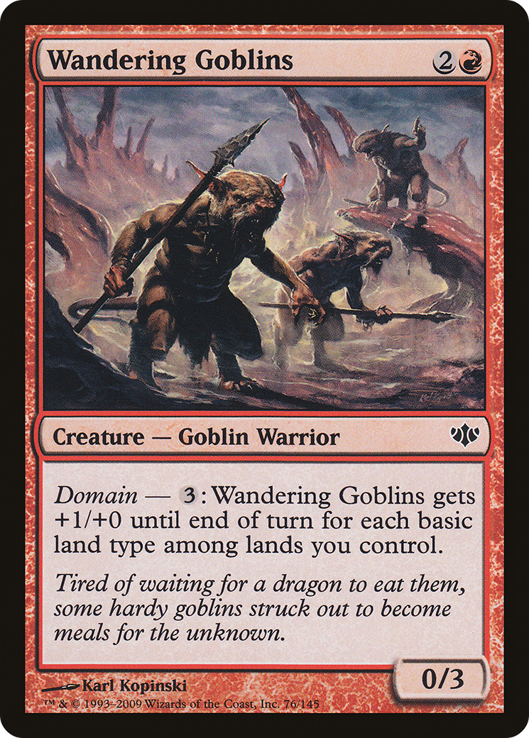 Wandering Goblins (CON-076) [Conflux] MTG Single Wizards of the Coast