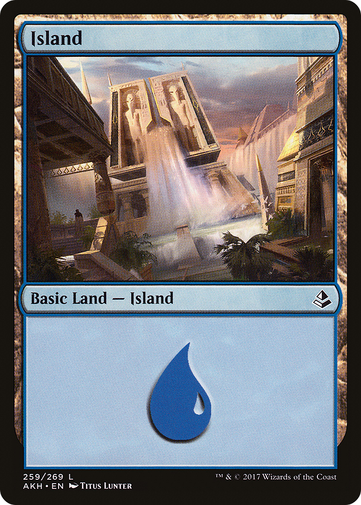 Island (259) (AKH-259) [Amonkhet] MTG Single Wizards of the Coast