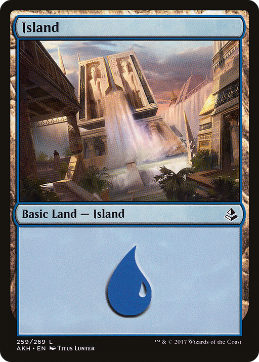 Island (259) (AKH-259) [Amonkhet] Foil MTG Single Wizards of the Coast