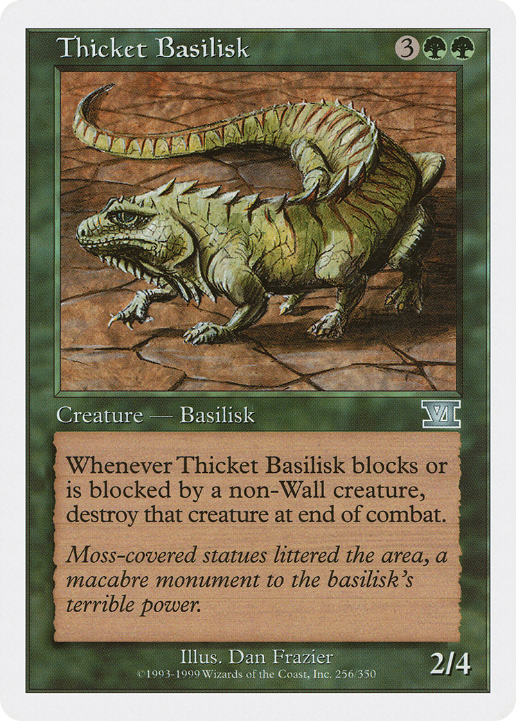 Thicket Basilisk (6ED-256) [Classic Sixth Edition] MTG Single Wizards of the Coast