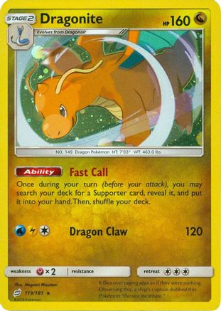 Dragonite 119/181 (Cosmos Holo) Holofoil [Misc: Cards & Products] Pokemon Single Pokémon