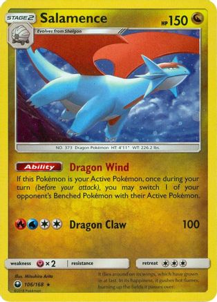 Salamence - 106/168 (Cosmos Holo) Holofoil [Misc: Cards & Products] Pokemon Single Pokémon