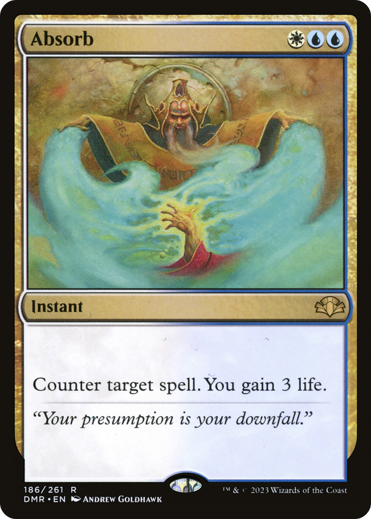 Absorb (DMR-186) [Dominaria Remastered] Foil MTG Single Wizards of the Coast