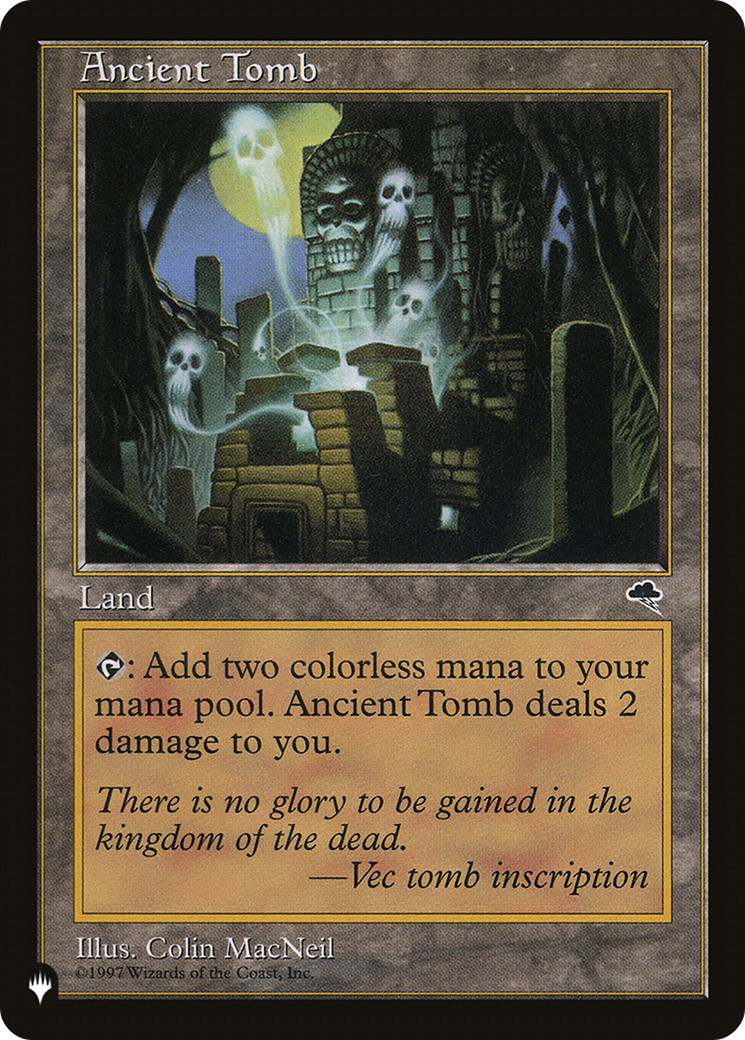 Ancient Tomb (LIST-TMP-315) [The List] MTG Single Magic: The Gathering