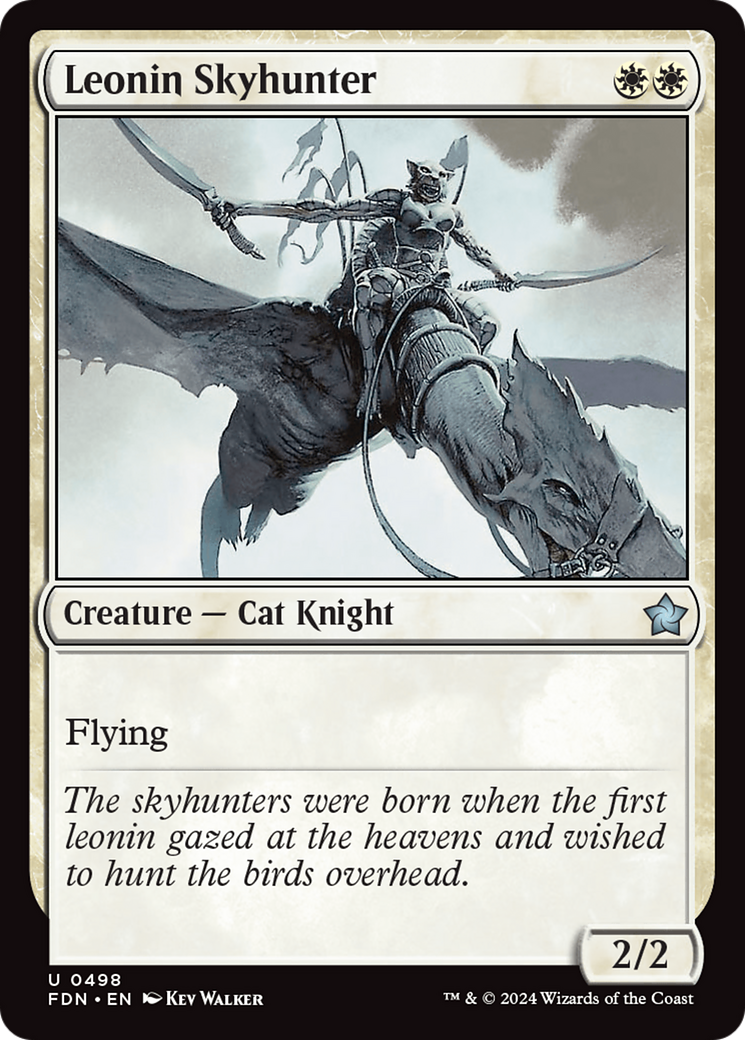 Leonin Skyhunter (FDN-498) [Foundations] MTG Single Wizards of the Coast