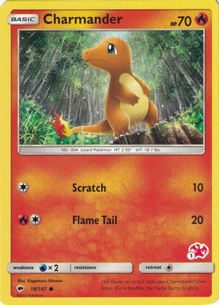 Charmander - 18/147 (#1 Charizard Stamped) () [Misc: Battle Academy] Pokemon Single Pokémon