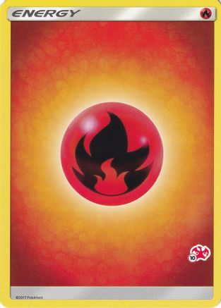 Fire Energy (#10 Charizard Stamped) () [Misc: Battle Academy] Pokemon Single Pokémon