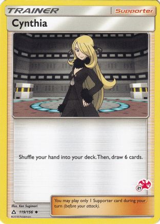 Cynthia - 119/156 (#21 Charizard Stamped) [Misc: Battle Academy] Pokemon Single Pokémon