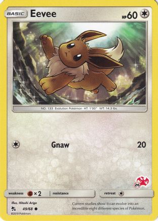Eevee - 49/68 (#26 Charizard Stamped) [Misc: Battle Academy] Pokemon Single Pokémon