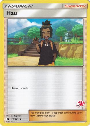 Hau 120/149 (#28 Charizard Stamped) () [Misc: Battle Academy] Pokemon Single Pokémon