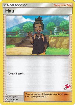Hau 120/149 (#41 Charizard Stamped) () [Misc: Battle Academy] Pokemon Single Pokémon