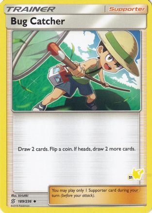 Bug Catcher - 189/236 (#51 Pikachu Stamped) () [Misc: Battle Academy] Pokemon Single Pokémon